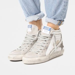 GOLDEN GOOSE White Slide Sneakers size 38
